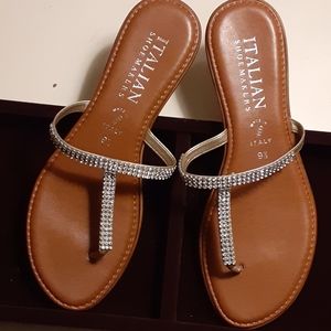 Sandals, Seqins,ITALIAN SHOEMAKERS